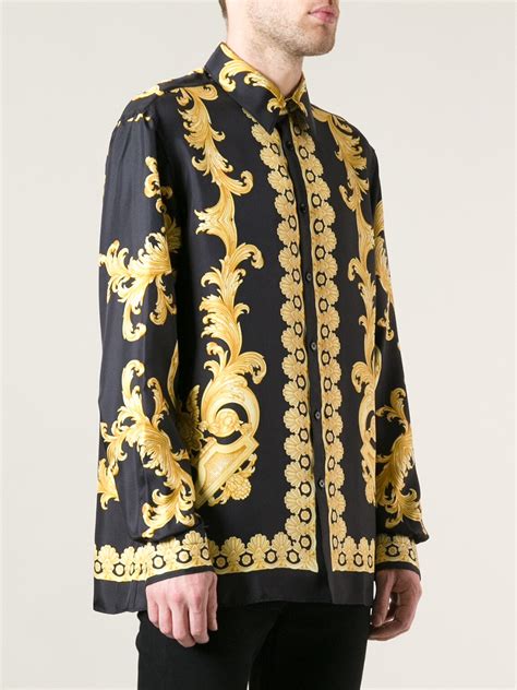 versace baroque print jacket|versace barocco shirt.